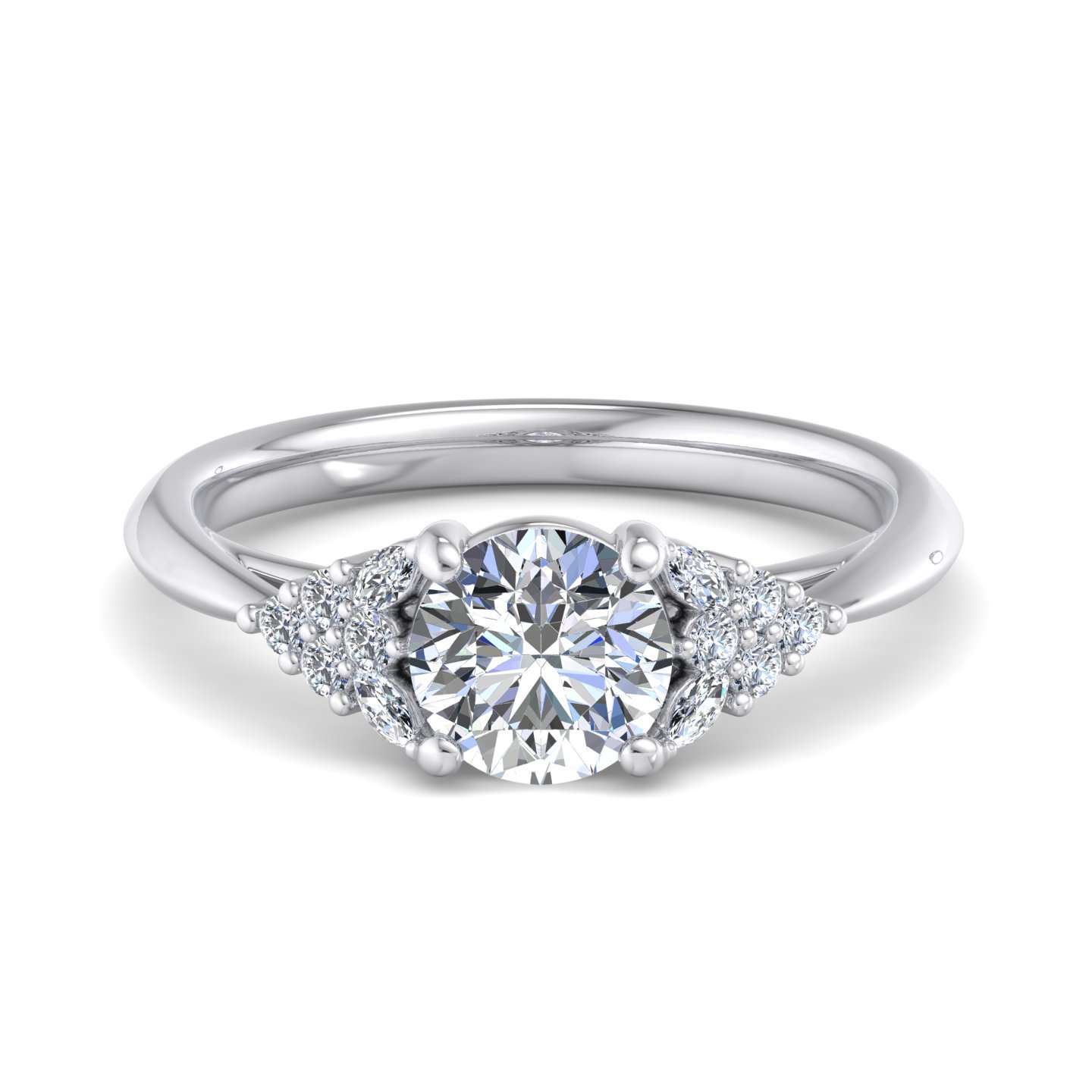 Allison Accented Engagement Ring